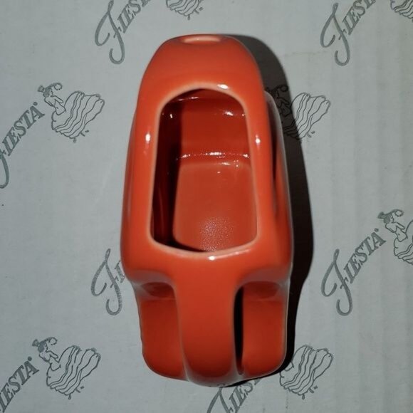 Fiestaware Fiesta Pitcher Mini Disk Poppy Orange CERAMIC CONTAINER - Picture 13 of 16